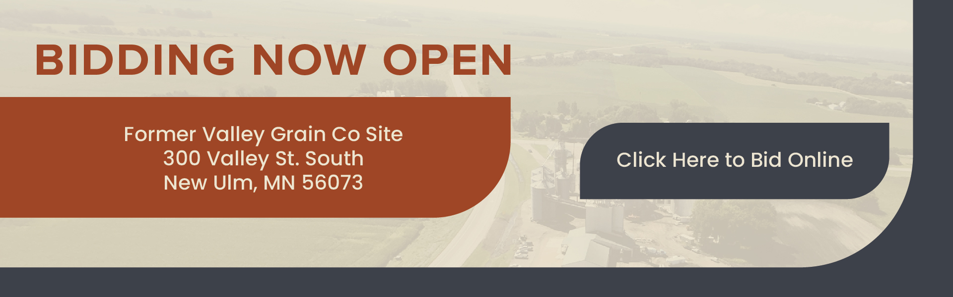 central united bidding open website banner