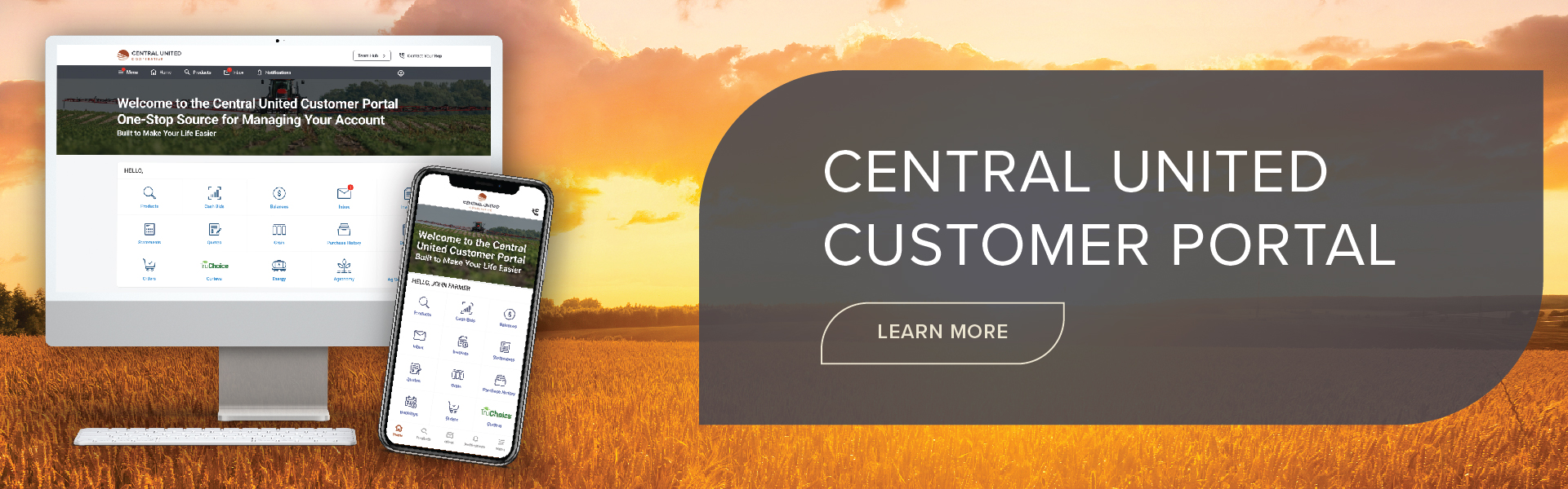 central united portal banner