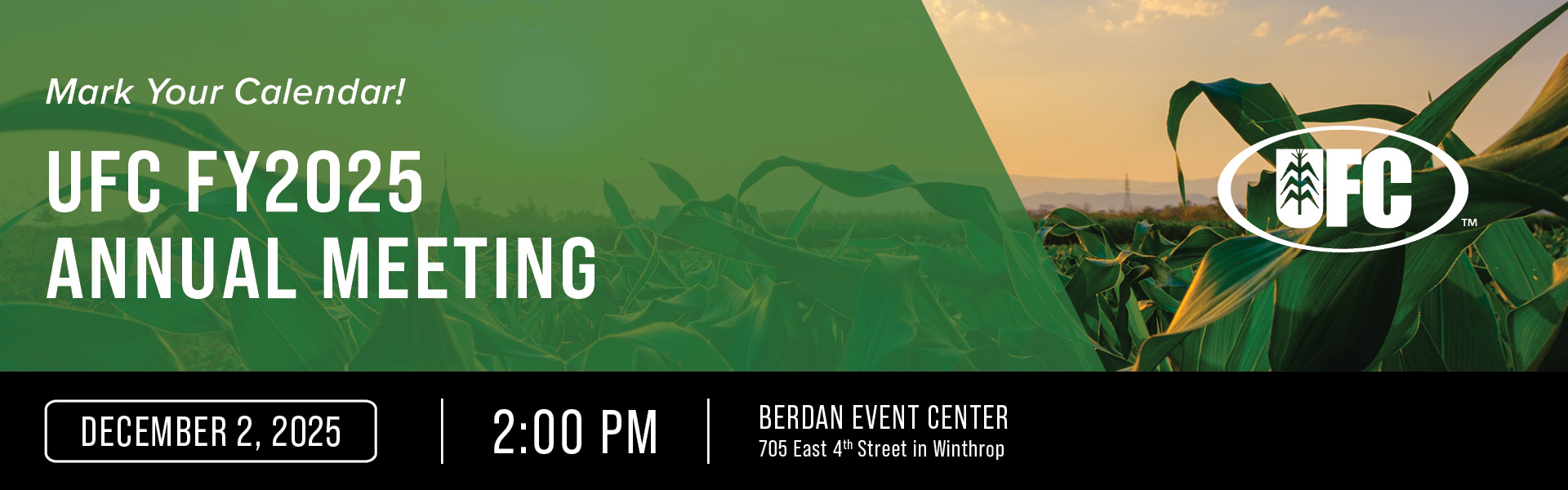 UFC FY2025 Annual Meeting December 2, 2025 2:00pm Berdaqn Event Center
